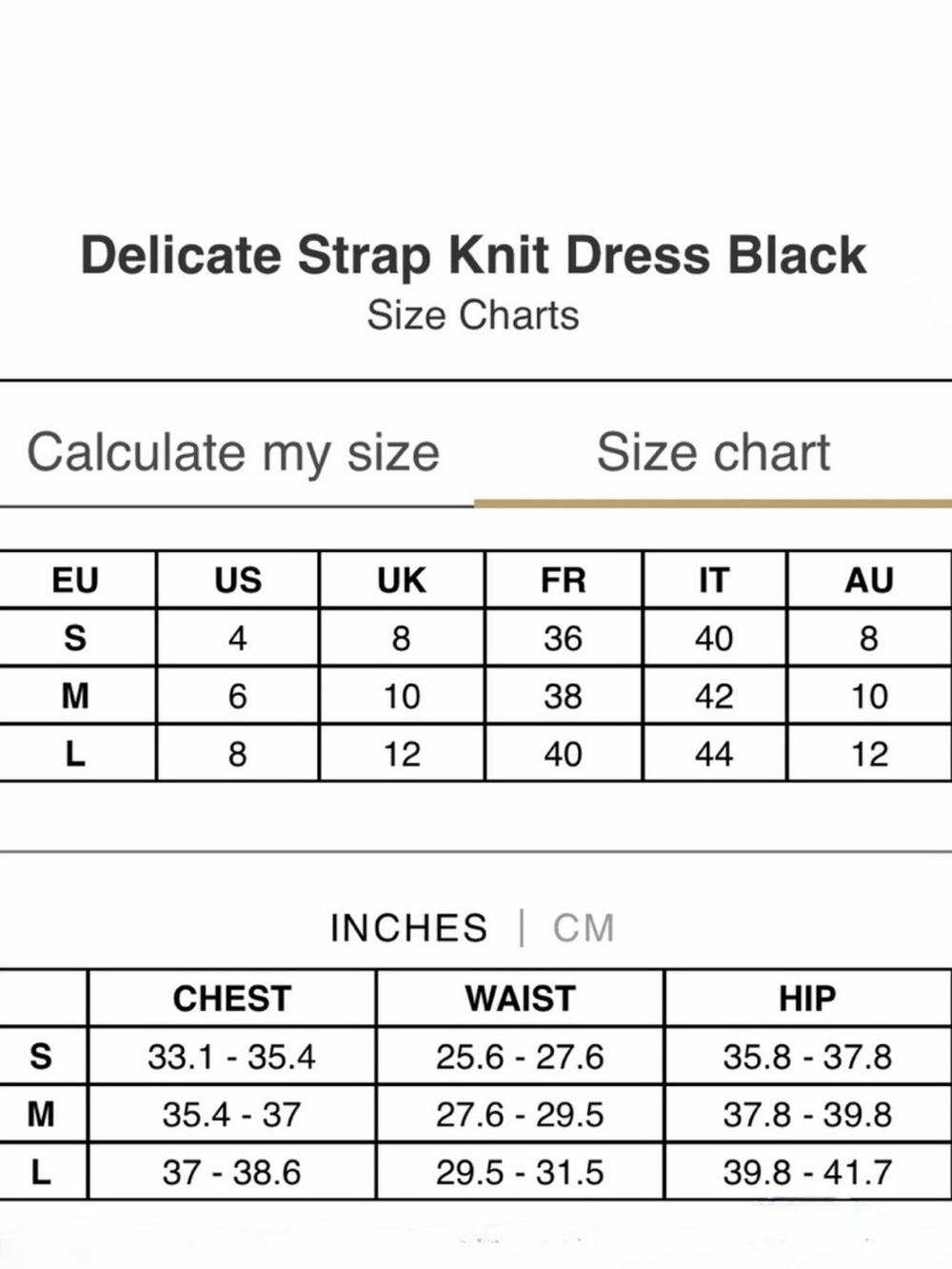 ALOHAS Delicate Strap Knit Dress Black Size S - Picture 16 of 16